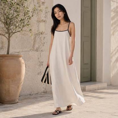 Women's Linen Maxi Dress