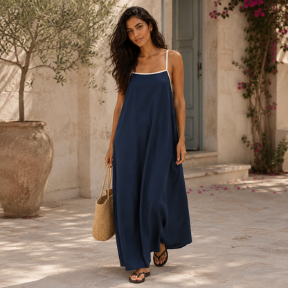 Women's Linen Maxi Dress