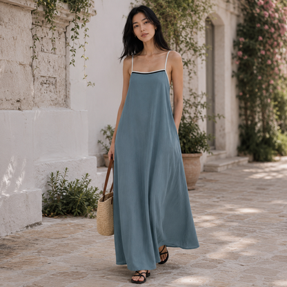 Women's Linen Maxi Dress
