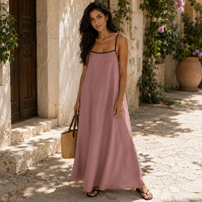 Women's Linen Maxi Dress