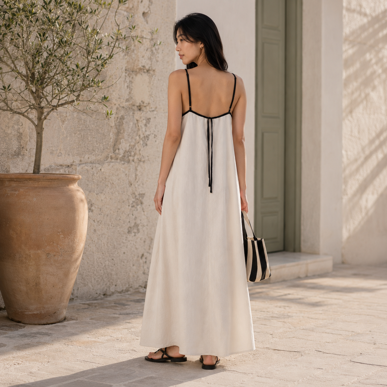 Women's Linen Maxi Dress